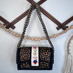 Kooreloo Calf Hair Leopard New Yorker Soho Bag